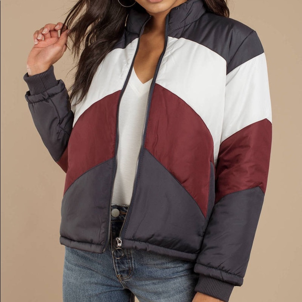 THE FIFTH LABEL Atom Puffer Jacket in Navy Puffy